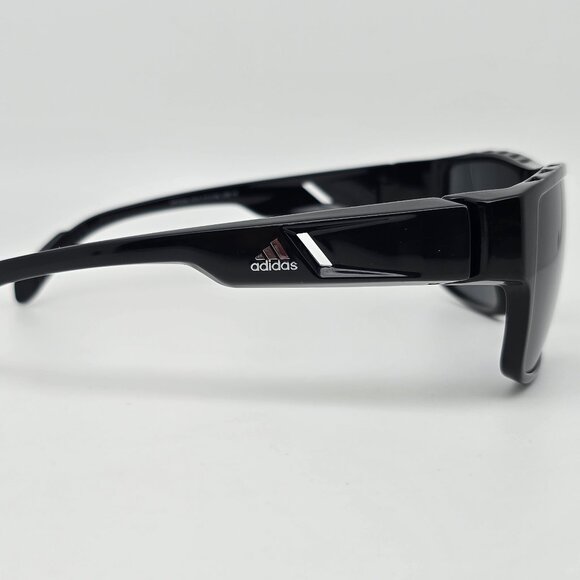 *SOLD* Adidas SP0006 01A Shiny Black Frame Smoke Grey Lens Sport Sunglasses - Picture 5 of 12